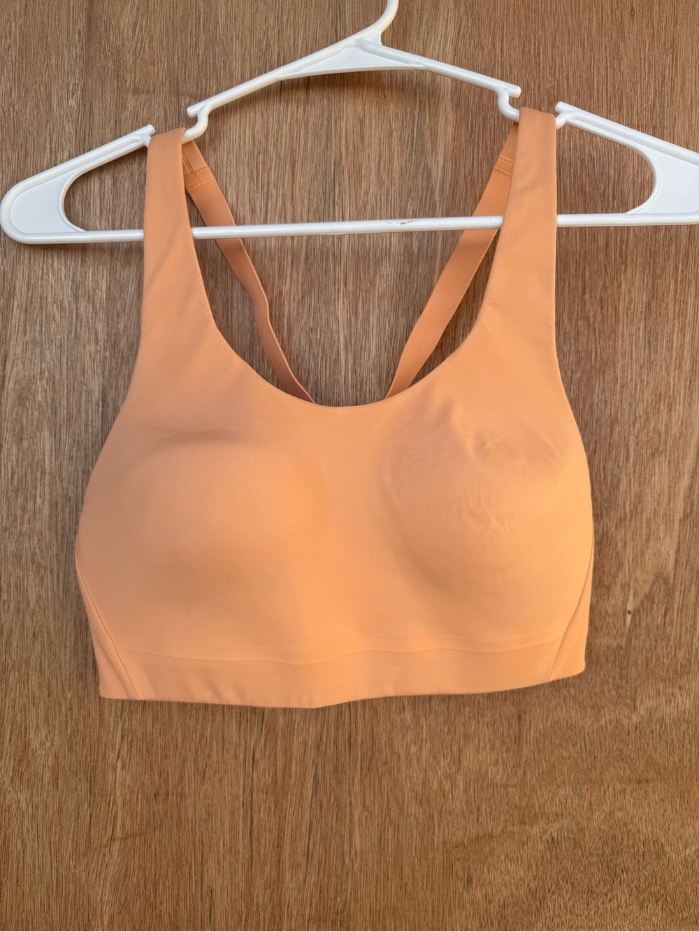 Athleta Peach Seamless Support Sports Bra